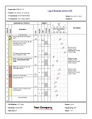 Shows a boring log with a dual VOC and LEL graph